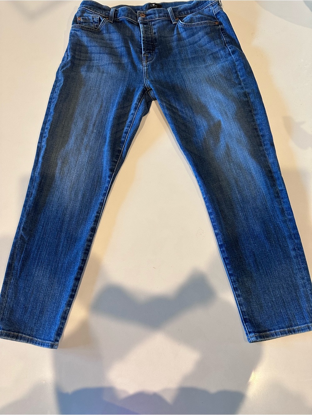 SVN101 -  7 For All Mankind Josefina Boyfriend Jeans Size 31 Button Fly